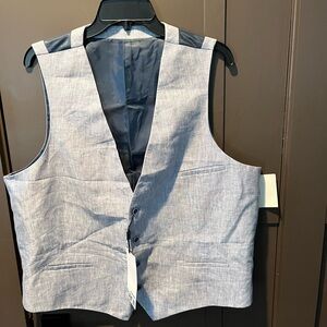 Nordstrom Bar III Slim Fit X Large Vest NEW Light Blue